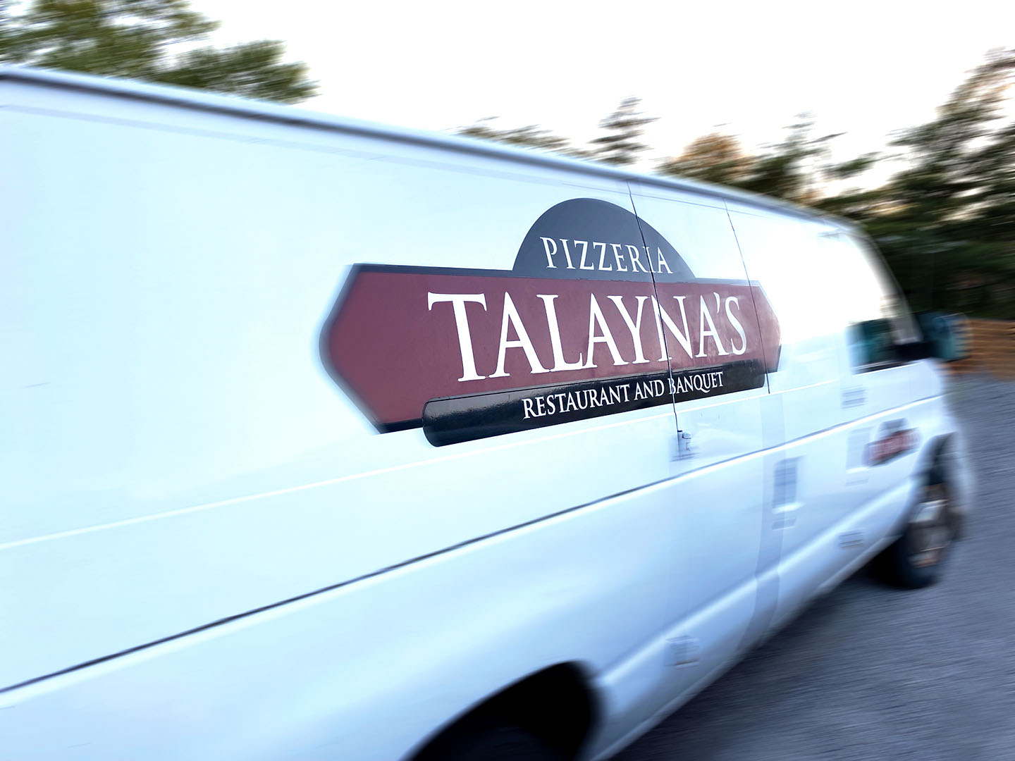 about Talayna's Italian Restaurant Catering Van